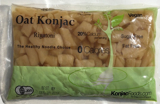 Konjac Oat Rigatoni Pasta Front Package