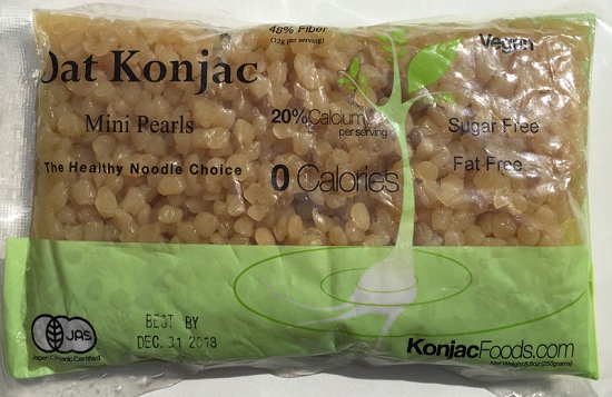 Konjac Oat Mini Pearls Front Package