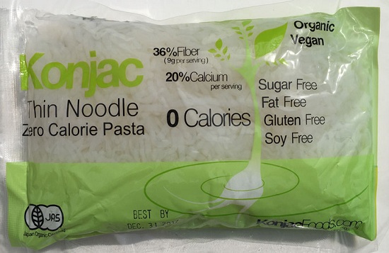 Konjac Thin Noodles Front Package